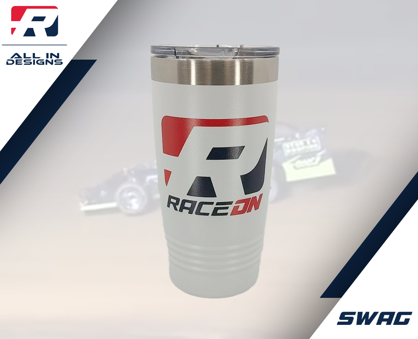 RaceON - 20 oz Polar Camel Metal Cup