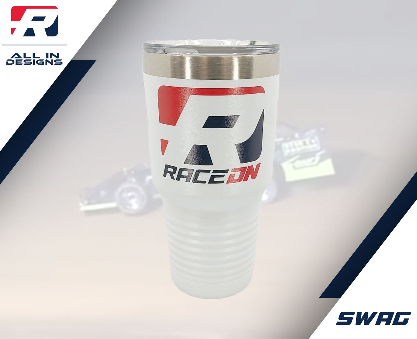 RaceON - 30 oz Polar Camel Metal Cup