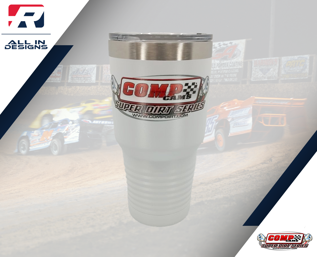 Comp Cams Super Dirt Series - 30 oz Polar Camel Metal Cup