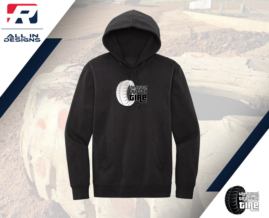 Infield Tractor Tire- White Tire Hoodie