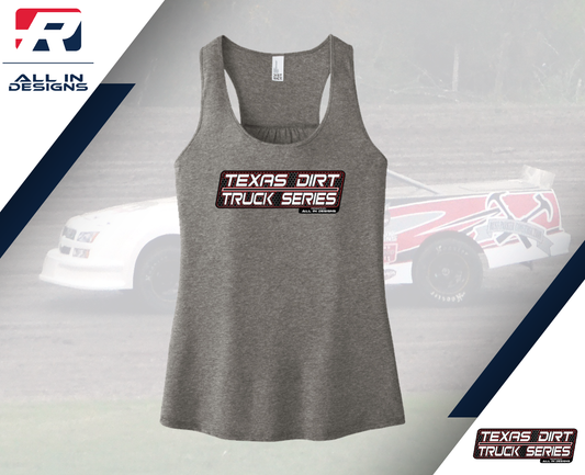 Texas Dirt Truck Series - color logo Women’s Jersey Racerback Tank